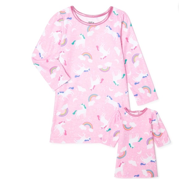 PJ & Me Other - PJ & Me Toddler Girl Doll & Me Pajama Nightgown, Size 4T